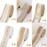 Natural Burlap Lace Craft Ribbon Roll