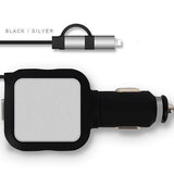 Two-In-One Retractable Car Charger