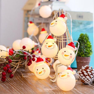 Christmas Snowman Fairy LED Twinkle Lights
