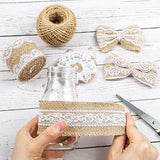 Natural Burlap Lace Craft Ribbon Roll