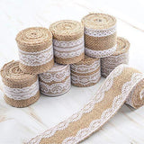 Natural Burlap Lace Craft Ribbon Roll