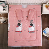 Wearable Blanket Lazy Quilt with Sleeves