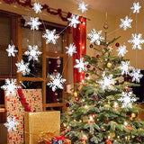 Three-dimensional Snowflake String (2pcs)