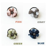 Flower Tiara Hair Tying Tool (2pcs)