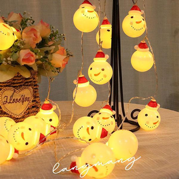 Christmas Snowman Fairy LED Twinkle Lights
