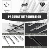 Hollow Chisel Mortise Drill Tool(1SET)