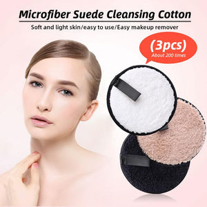 Microfiber Suede Cleansing Cotton(3pcs)