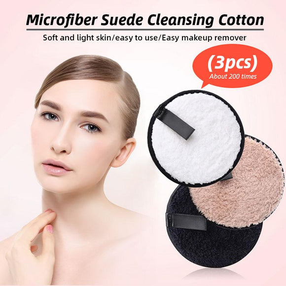 Microfiber Suede Cleansing Cotton(3pcs)