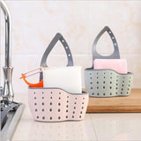 Double Sink Shelf Soap Sponge Drain Holder