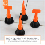 Reusable Tile Leveling System