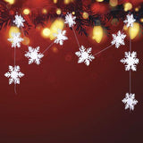 Three-dimensional Snowflake String (2pcs)