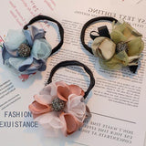 Flower Tiara Hair Tying Tool (2pcs)