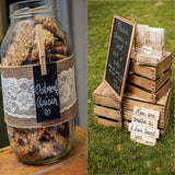 Natural Burlap Lace Craft Ribbon Roll