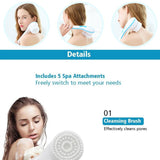 Spin Spa Body Brush with 5 Attachments（1 set）