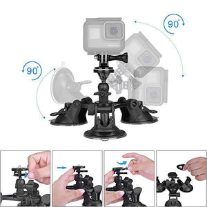 Three-Leg Suction Cup Stabilization Bracket