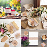 Natural Burlap Lace Craft Ribbon Roll
