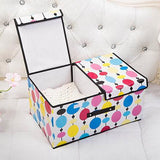 Cloth Art Folding Storage Box With Cover