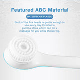 Spin Spa Body Brush with 5 Attachments（1 set）
