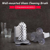 Wall-mounted Glass Cleaning Brush