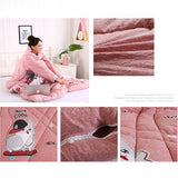 Wearable Blanket Lazy Quilt with Sleeves