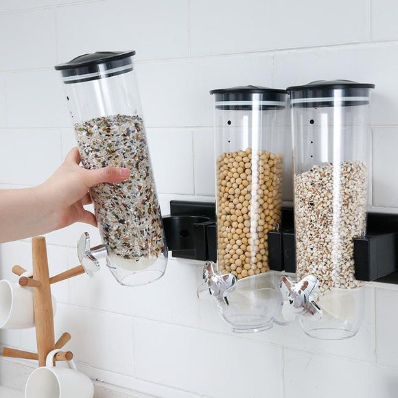 Wall-Mounted Canister Cereal Dispenser